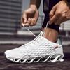 Мужская модная спортивная обувь на открытом воздухе, мужские сетчатые дышащие легкие повседневные кроссовки на шнуровке, большие размеры