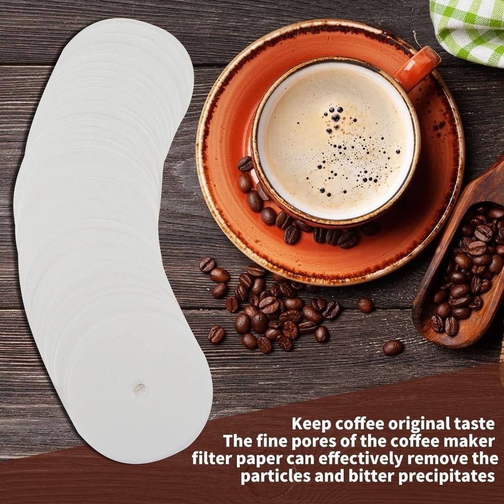 200 шт., натуральный сменный фильтр, неотбеленные фильтры для кофеварки, эспрессо