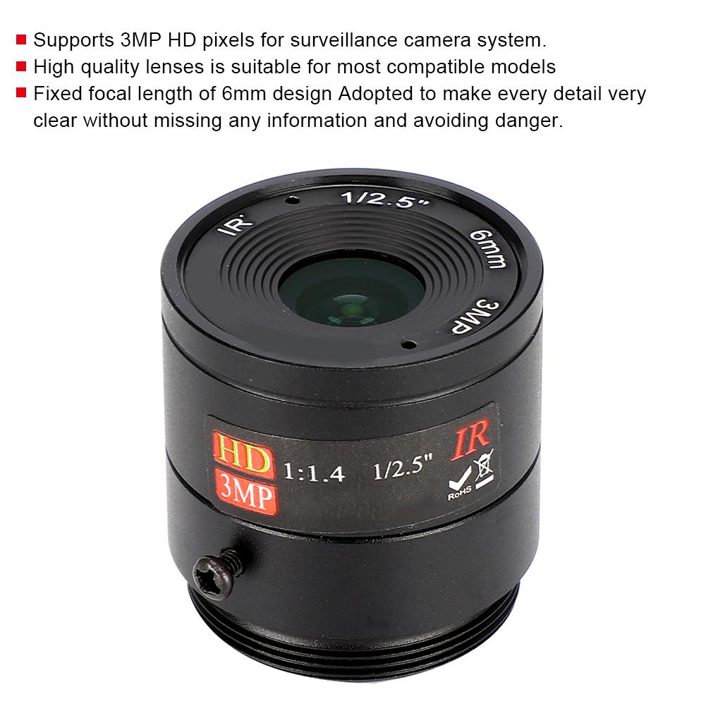 6 мм 3MP HD F1.4 1/2.5 CS крепление CCTV объектив для камеры