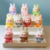 10-piece Set of Macaron Plush Fabric Diy Cartoon Figurines and Cute Mini Figurines Desktop Decorations