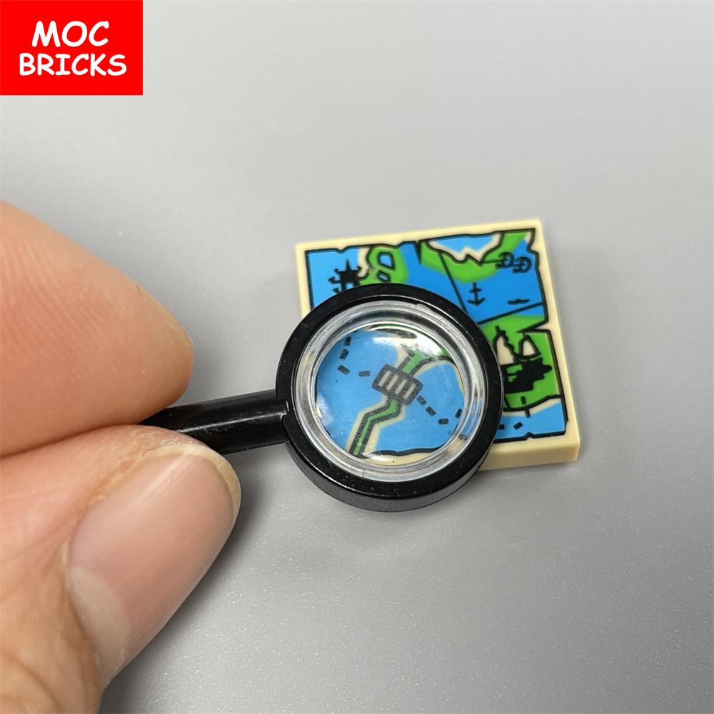 Нетоксичный 10 шт./лот Кубики Moc Лупа Прозрачная линза 10830C01 30152C03 Строительные блоки Собранная игрушка