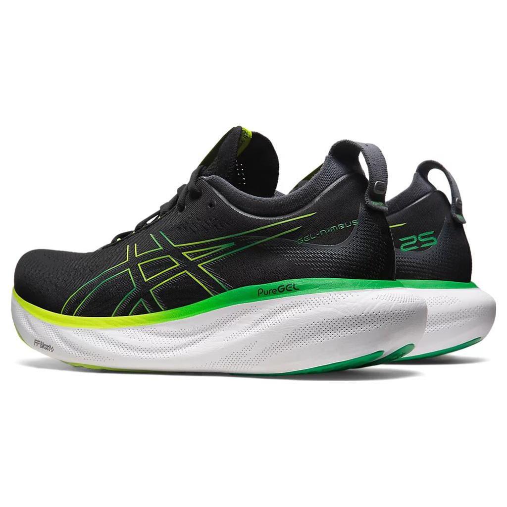 Asics Гель Нимбус 25 Черный Лаймовый Зест 1011B547-003