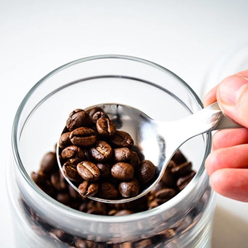 1 Piece Stainless Steel Spoon Short Handle Sugar Salt Spice Spoon Seasoning Tea Coffee Spoons Kitchen Tool