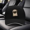 Cute Pug Face Adjustable Duckbill Baseball Cap Lightweight Unisex PugThemed Hat for Unisex Women Travel Parties Gifts