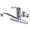 KVK Single Lever Mixer Faucet for Sink with Branch Hole and Stopper Elephant Body Mounting Hole Diameter Body Mounting Hole Pitch 204mm KM5091TTU