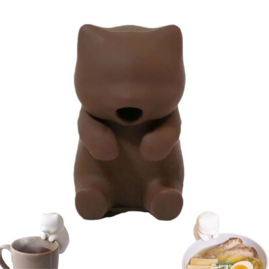 Охладитель напитков Компактный дизайн Портативный Простой в использовании Перезаряжаемый от USB Водонепроницаемый Вентилятор в форме кошки Охладитель для напитков и еды