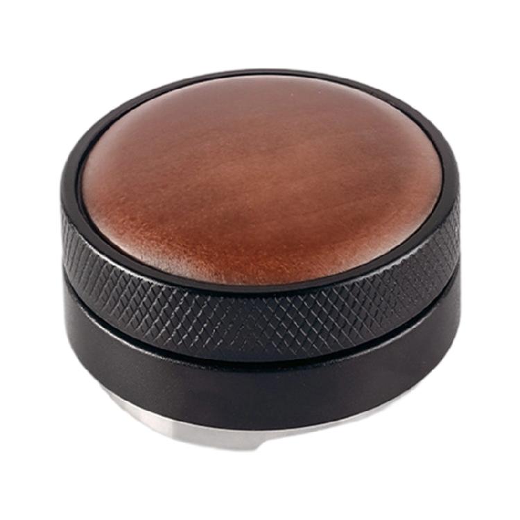 Coffee Grounds Leveler Real Wood Stainless Steel Materials Quick Setup Coffee Powder Leveler Tool for Espresso Machines