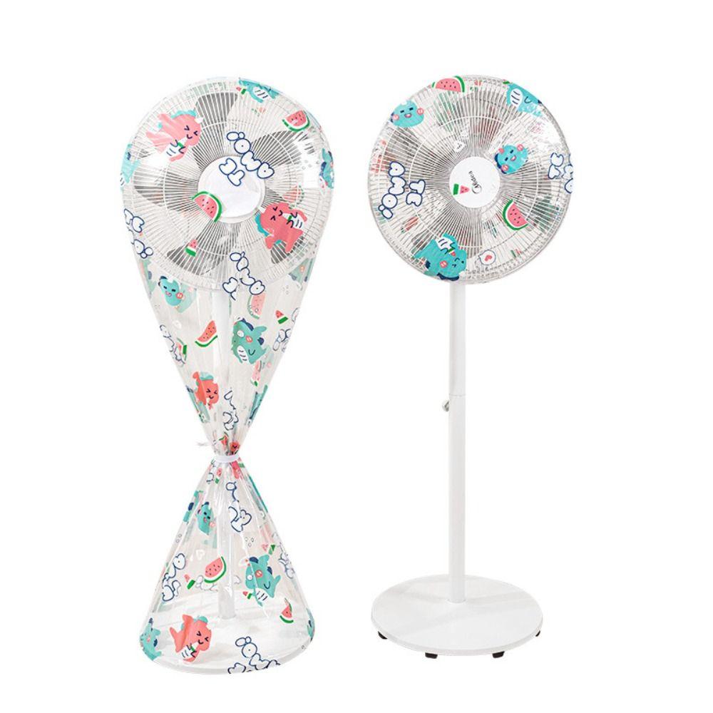 Printed Pattern Dirt-Proof Cover Fully Enclosed Electric Fan Dust Cover New Fan Protective Cover