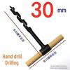 Manual Hand Drill with Extended Bit for Woodworking, Door Locks, and Drawers