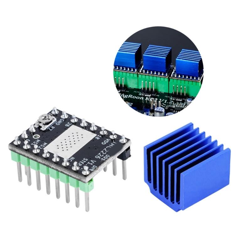 TMC2226 Stepper Motor Driver Mute Driver 3D Printer Part Control Board Low Noise 3D Printer Motherboard Replacement
