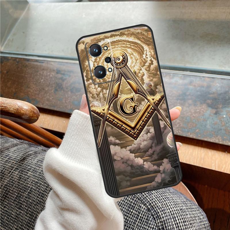 Freemasonry Logo Symbol Case For Realme 15 Pro GT7 GT6 11 12 13 14 Pro Plus C55 C51 C53 C35 C33 C61 C65 C67 C71 C75