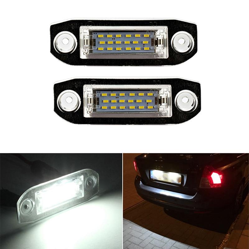 Led Car License Plate Light 12V White Light For Volvo S40 S60 S80 Xc70 Xc60