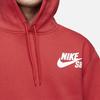 Nike Sb Icon Skateboard Hoodie, пуловер с длинными рукавами и логотипом, мужские топы, университетский красный CW7065-657