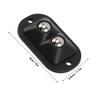 12pcs Adhesive Sticky Pulley White Universal Caster Wheels Quietly Caster Wheels  Storage Boxes