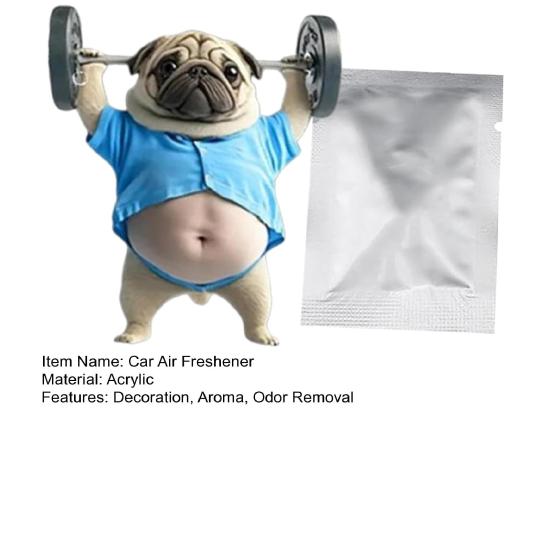 Щенок Освежитель воздуха для автомобиля Акриловый зажим на воздуховод Милый декор для приборной панели со сменными ароматическими подушечками Легкий подарок для любителей собак Автоаксессуары