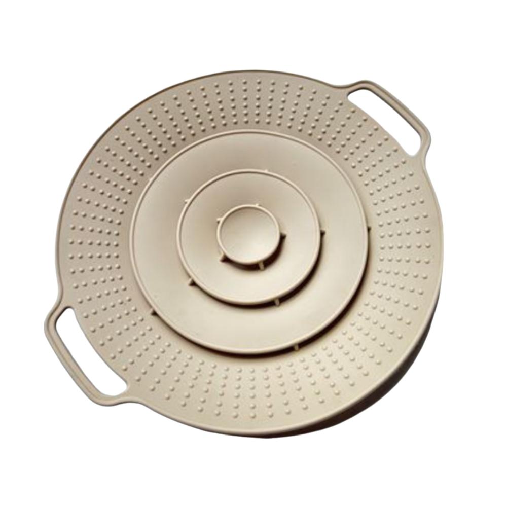 30cm Silicone Pot Lid Anti-Splash Anti-overflow Lid Reusable Spill Stopper Cover Kitchen Gadgets