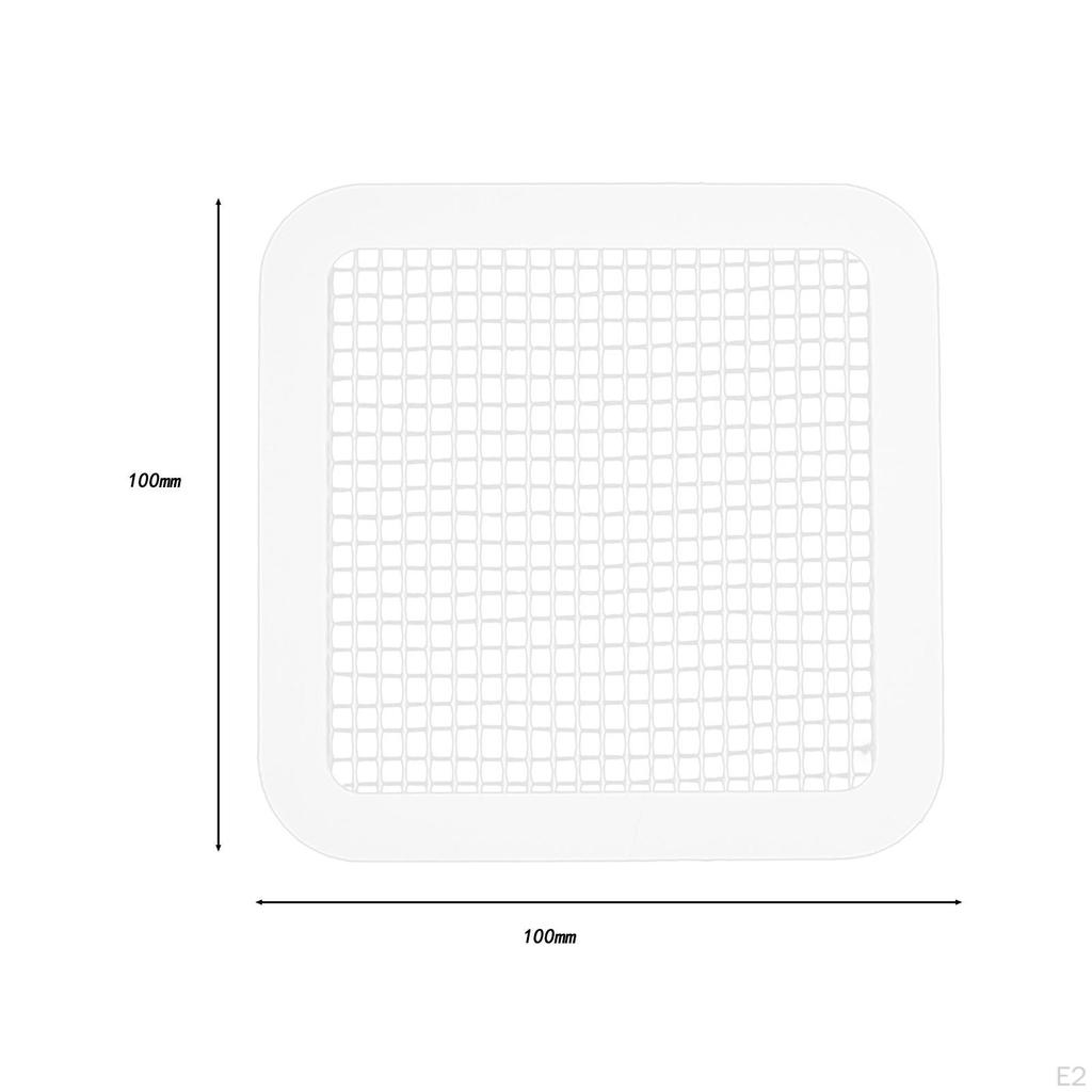 20 шт. одноразовые сливные уловители для душа, квадратные, универсальные, крышка для сетчатого фильтра раковины