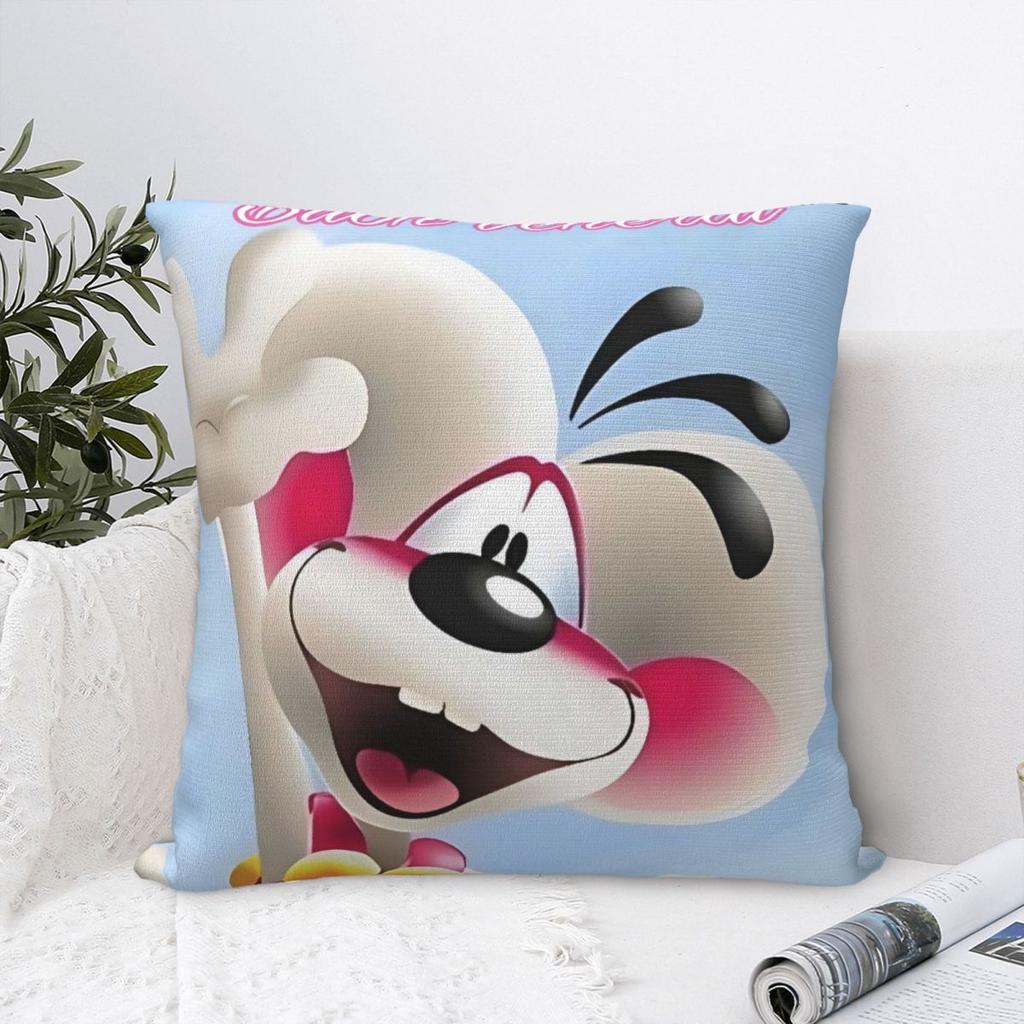 Diddl Cute Cartoon Pillow Case Cushion Cover Soft Custom DIY Pillow Cover Morden Pillowcases For Sofa Home Decorative
