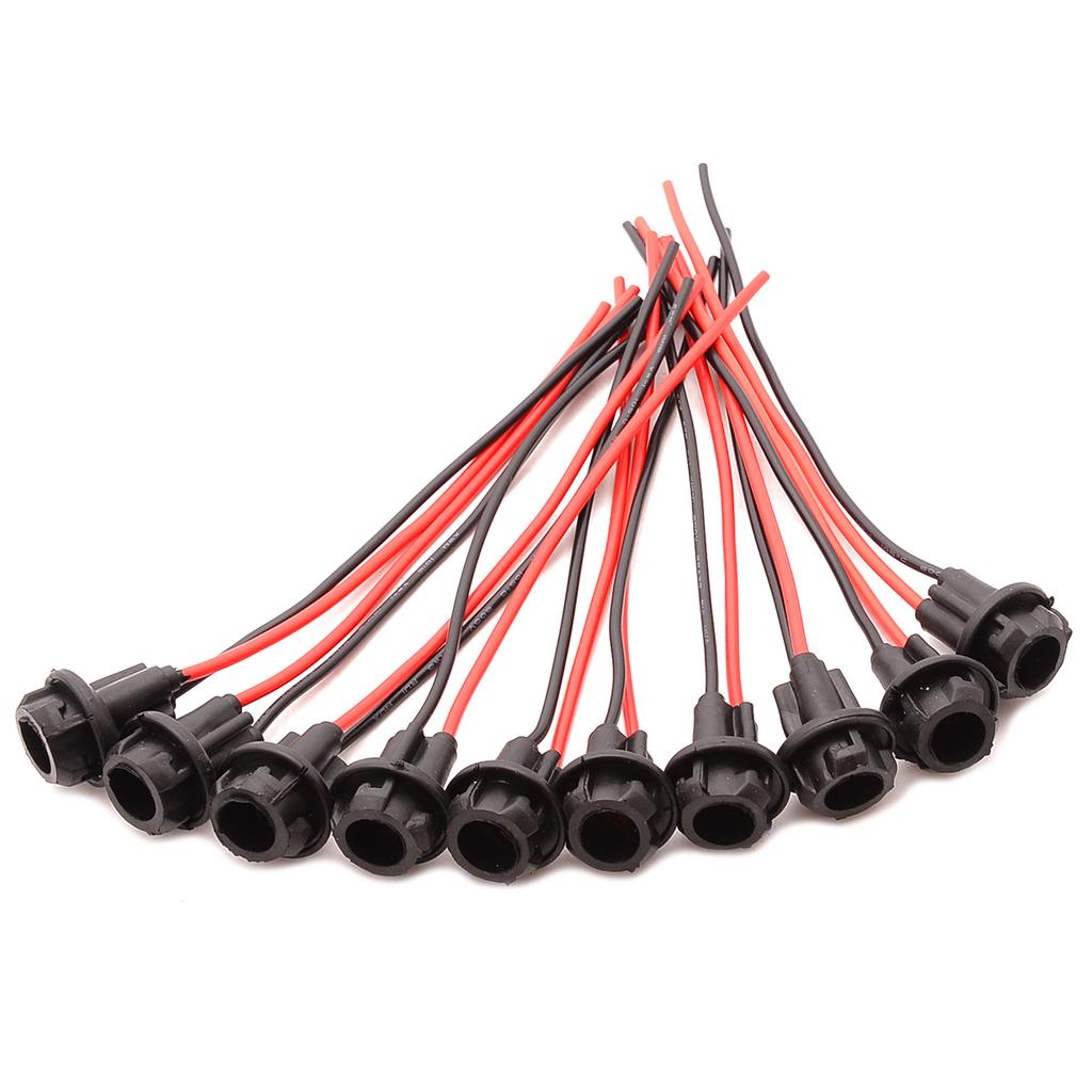 PDTO 10 шт. T10 W5W 168 194 автомобильный разъем, удлинитель, светодиодная лампа, клиновидная лампа, основание