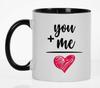 Inkdotpot 11 унций керамические кофейные кружки You Me Love кофейные кружки отлично подходят для жениха и невесты, подарка на помолвку, холостяка и девичника