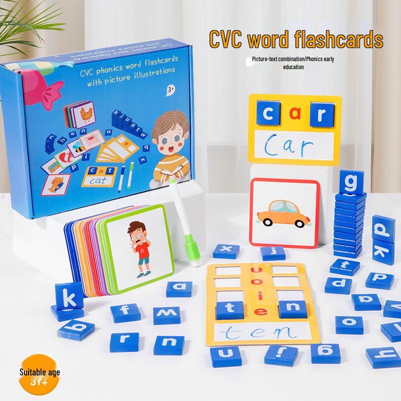 Фонетическая игра "Алфавит и СVC-слова" для детского сада, раннего обучения