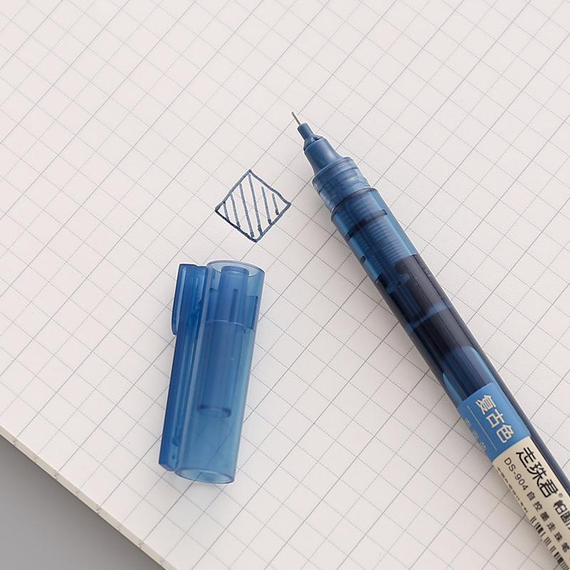 Point Stone Straight Liquid Roller Pen Цветная ручка с нейтральными чернилами Автоматическая ручка для студента Ручка с иглой для письма Ручка для подписи