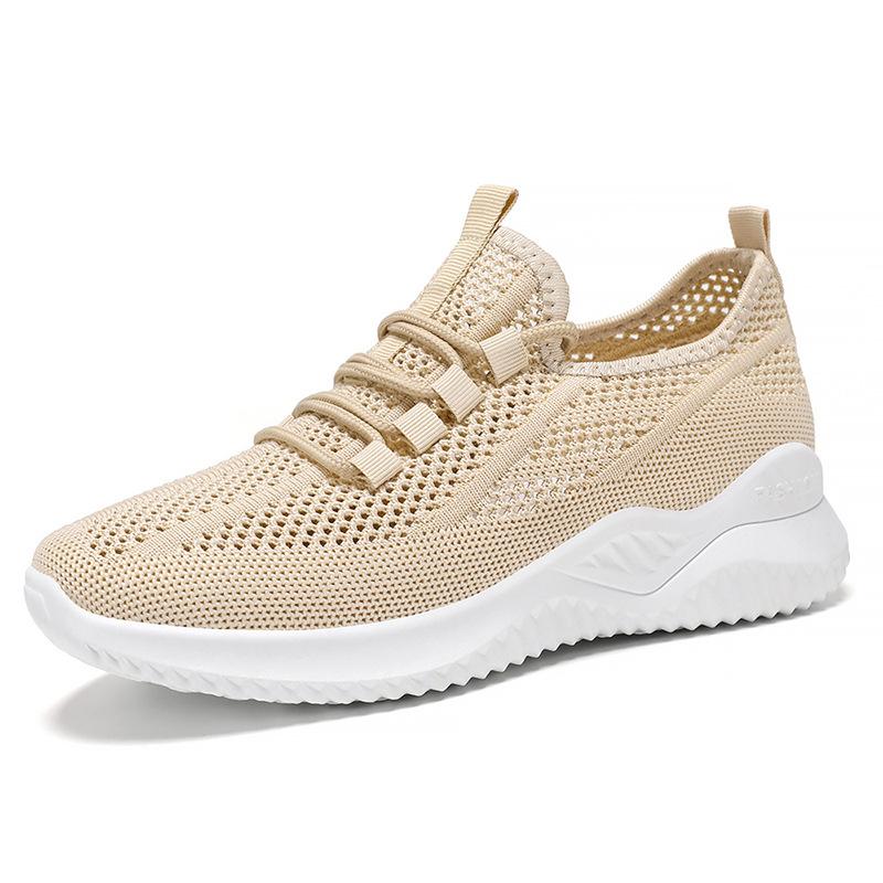 Women's Summer New Single Shoe Lightweight Soft Soled Women's Shoes Mesh Perforated Casual Sports Shoes