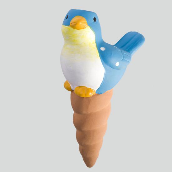 4 шт. самополивающихся шипа в форме птицы, терракотовые глиняные шары для полива растений, вставка для горшка, автоматический поливщик для сада, балкона