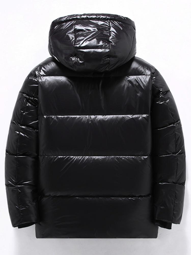 Unisex Black Gold Lightweight Mid-Length Down Jacket, Winter 2025 Edition