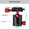 2D Panoramic DSLR Pan Tilt Head with Hydraulic Damping Ball for Photography & Videography Tripod Set