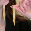 Elegant Fashion Bling-bling Style Chain Tassel Earrings Design Dangle Women Long Tassel Drop Earrings