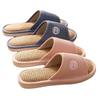 Women's Four-Season Linen Slippers: Silent, Sweat-Absorbent, Non-Slip for Indoor Use