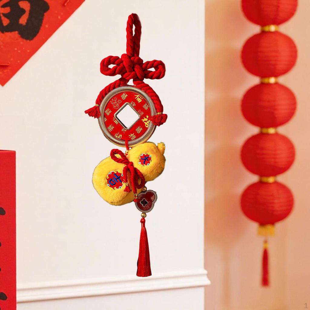 Chinese Year Hanging Decoration Gourd Charm Pendant Knot Tassel Ornament