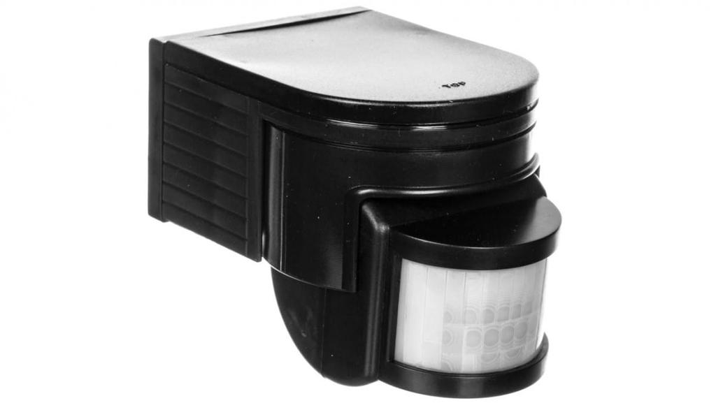 Kanlux SLICK JQ-LB PIR motion sensor 1200W IP44 built-in range up to 12m 160°/20° 3-2000 lx black 08391