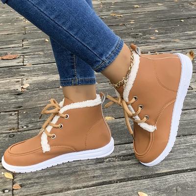 Большие размеры женские зимние сапоги осень и зима новые европейские и американские сапоги с круглым носком и плоским каблуком кружевные и бархатные хлопковые сапоги женские