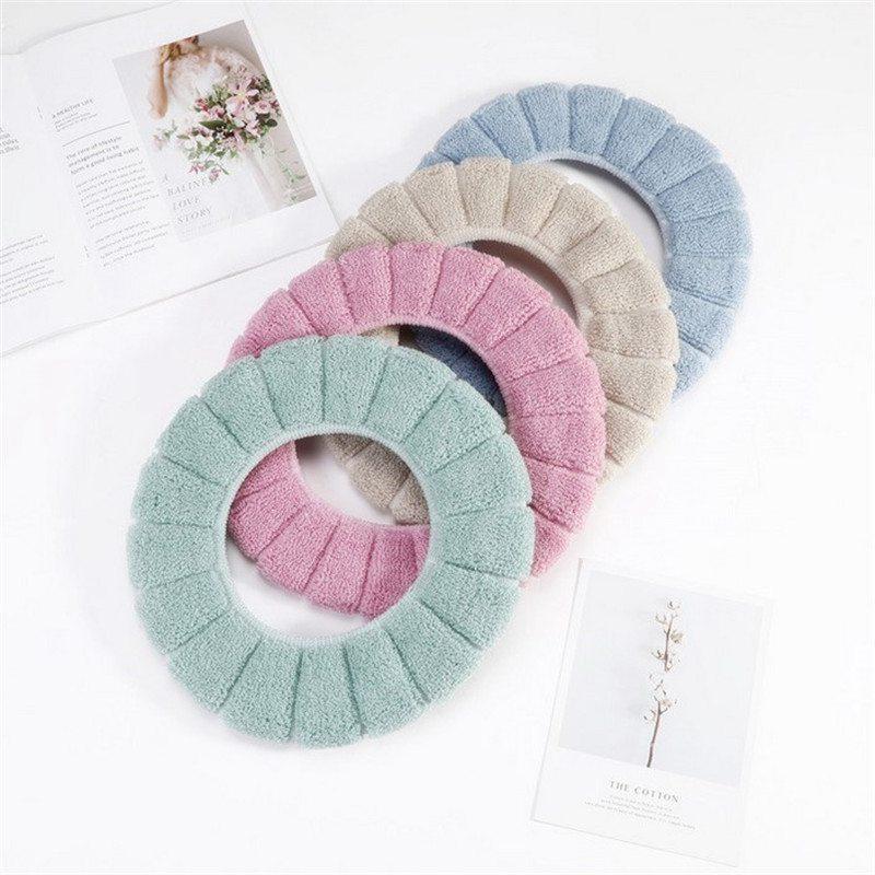 Чехлы для сидений унитазов для ванной комнаты, практичные, зимние, удобные, вязанные, теплые, мягкие, коврики