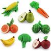 Simulation Fruit And Vegetable Set Apple Orange Banana Carrot Corn Broccoli Model Toy