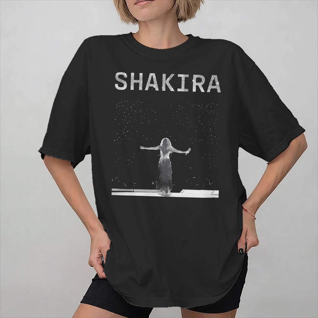 Shakira Las Mujeres Ya No Lloran World Tour Accessories Unisex Women T Shirts Cotton Tee Graphic Printed Tops Tshirt