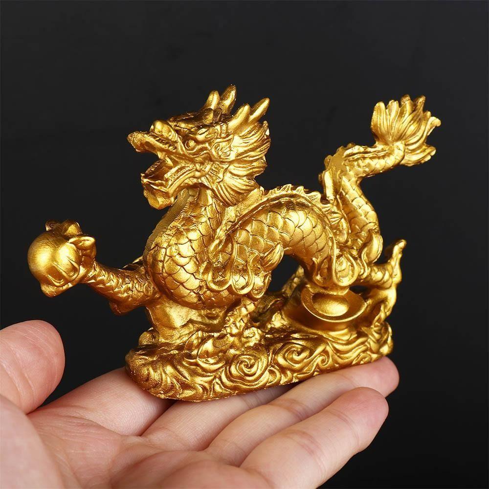 Искусство Статуэтка Дракона Зодиака Смола Ремесла Настольный Декор Украшения Дракона Домашнее Украшение Рукоделие Скульптура Животных Новый Год