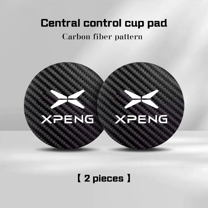 2Pcs Leather Coaster Mat For Xpeng Xiaopeng P5 P7 G9 G3i G6 G3 P7i X9 p7i p5 g3 Anti-noise Water Cup Pad Cushion Accessories 