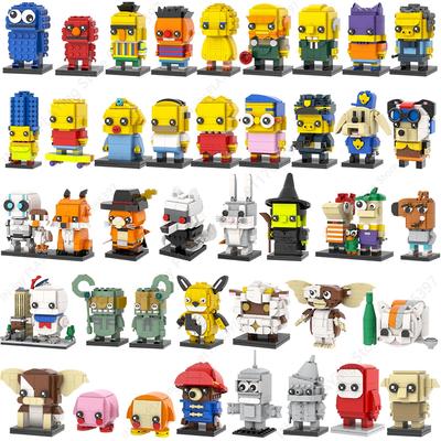 MOOXI Мультяшный Аниме Персонаж Робот Животные Модель MOC Кирпичики DIY Сборные Строительные Блоки Фигурка Игрушка Коллекция Украшение Подарок