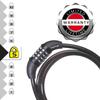 Master Lock Bike Lock Cable, 4-Digit Combination, 150 cm x 10 mm