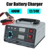 Automatic Battery-chargers EU/US Plug 12V/24V Five-Stage Power Puls Repair Chargers 400W Digital LCD Display Wet Dry Lead Acid