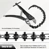 Tailpipe Cutter 0.6inch To 3.3inch Exhaust Tube Chain Cutter Carbon Steel Exhaust Pipe Cutter Tool Universal Exhaust Pipe Cut