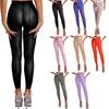 Womens Zipper Crotch Sheer Stretchy See-through Tights Elastic Waistband Leggings
