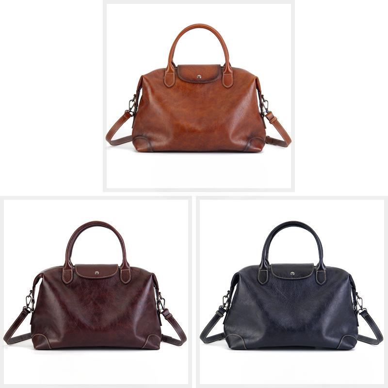 Винтажная женская сумка, большая вместительная сумка-тоут, простая сумка через плечо для поездок на работу