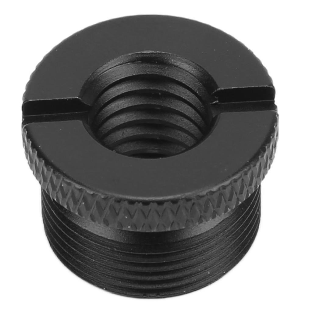 Адаптер резьбы для микрофонной стойки 3/8 дюйма внутренняя резьба на 5/8 дюйма наружная резьба Адаптер с винтомЧерный F19A