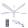 Hanging Fan Quiet and Efficient 27.55" Ceiling Fan with Remote No Light for Bedroom Porch Garage Dormitory Outdoor Use