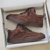 Men's Retro Low-Top Sneakers: Trendy Solid Color Casual Sports Shoes for Spring and Autumn