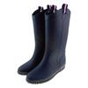 Long Rain Boots Waterproof Rain Stylish Rain Boots for Mino'aka Women's [LL Approx. 25.0-25.5cm / Navy] Shoes, Women, GS-30020-LL